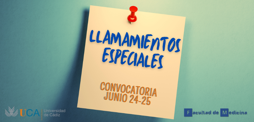 Abierto el plazo para solicitar Llamamiento especial para los exámenes de la convocatoria de junio del curso 24-25