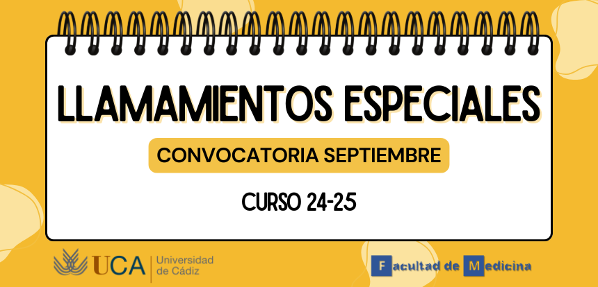 Abierto el plazo para poder solicitar llamamiento especial para los exámenes de la convocatoria de septiembre del curso 24-25