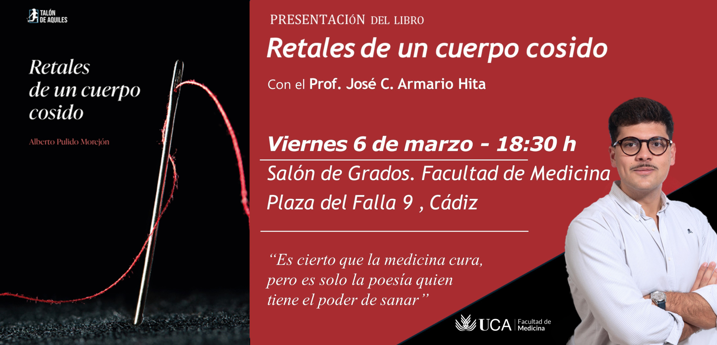 Alberto Pulido Morejón, alumno de 5º, une medicina y literatura en su primer poemario