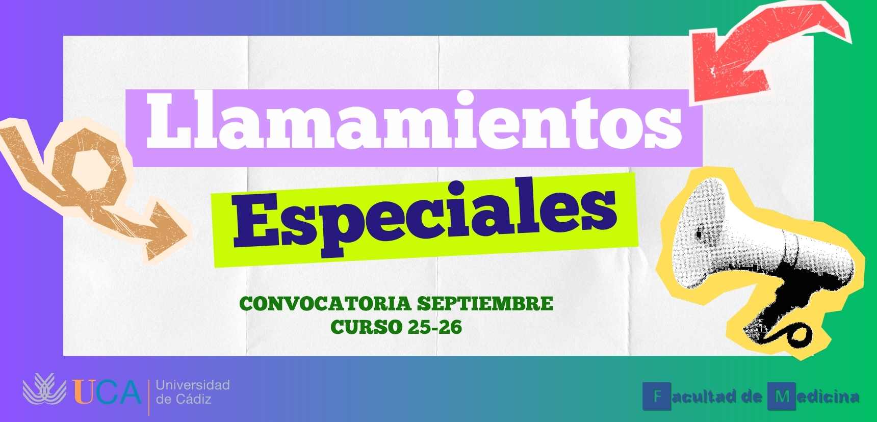 Se abre el plazo para solicitar llamamiento especial para la convocatoria de septiembre 25-26