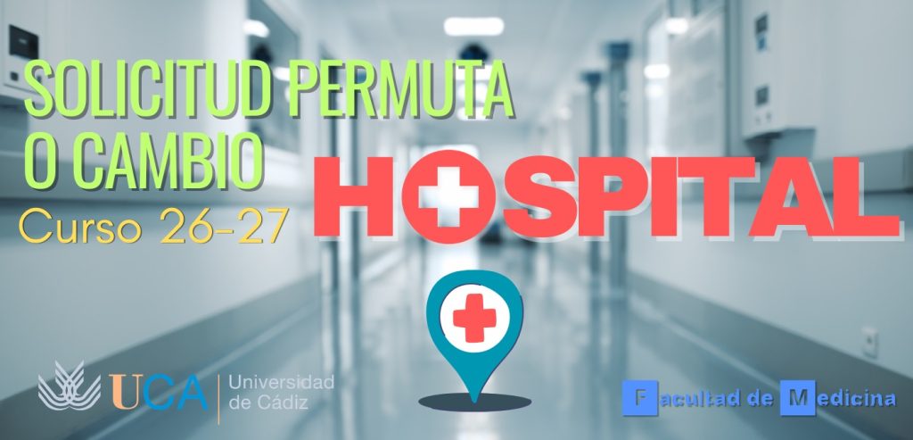 Se abre el plazo para pedir permuta o cambio de hospital para el curso 26-27